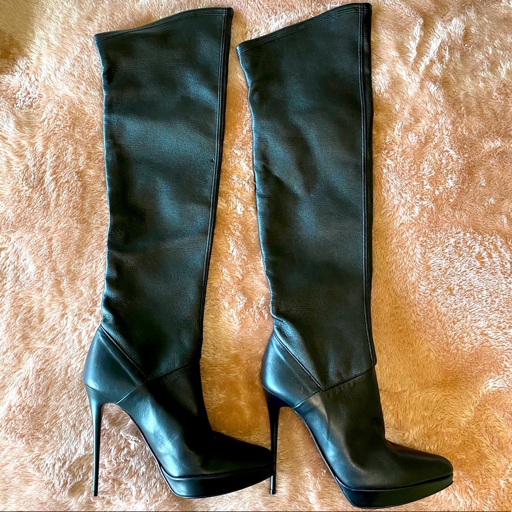 Brand New black leather boots!